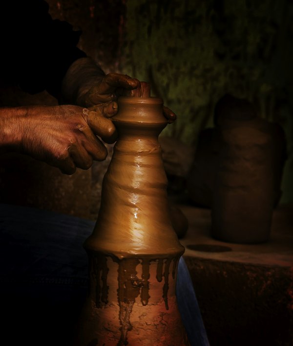 Où trouver des ateliers de fabrication de poterie en Égypte?